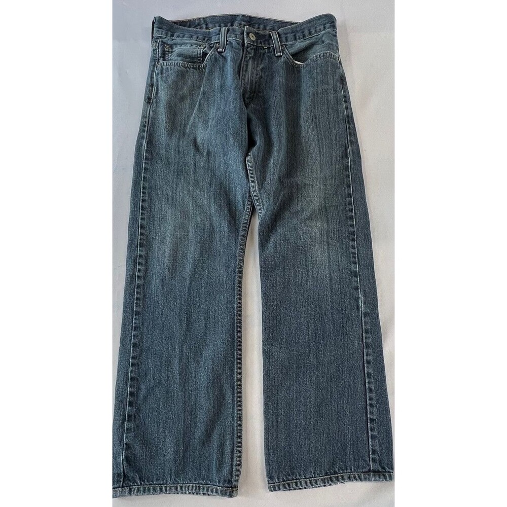 Levis 514 Mens Medium Wash Slim Straight Denim Blue Jeans 32 x 28 Altered